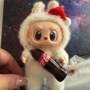 Coca Cola Collectible Labubu with Red Hat